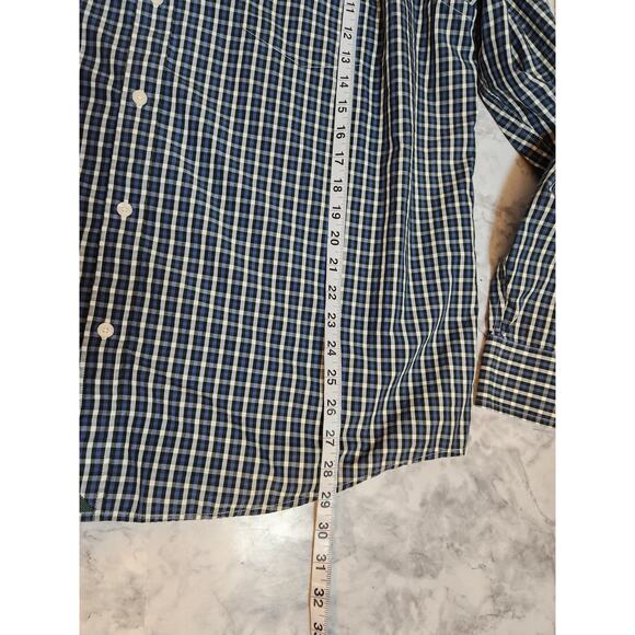 UNTUCKit Men's Green White Cotton Check Long Sleeve Button Down Shirt Size XXXL - Picture 5 of 5